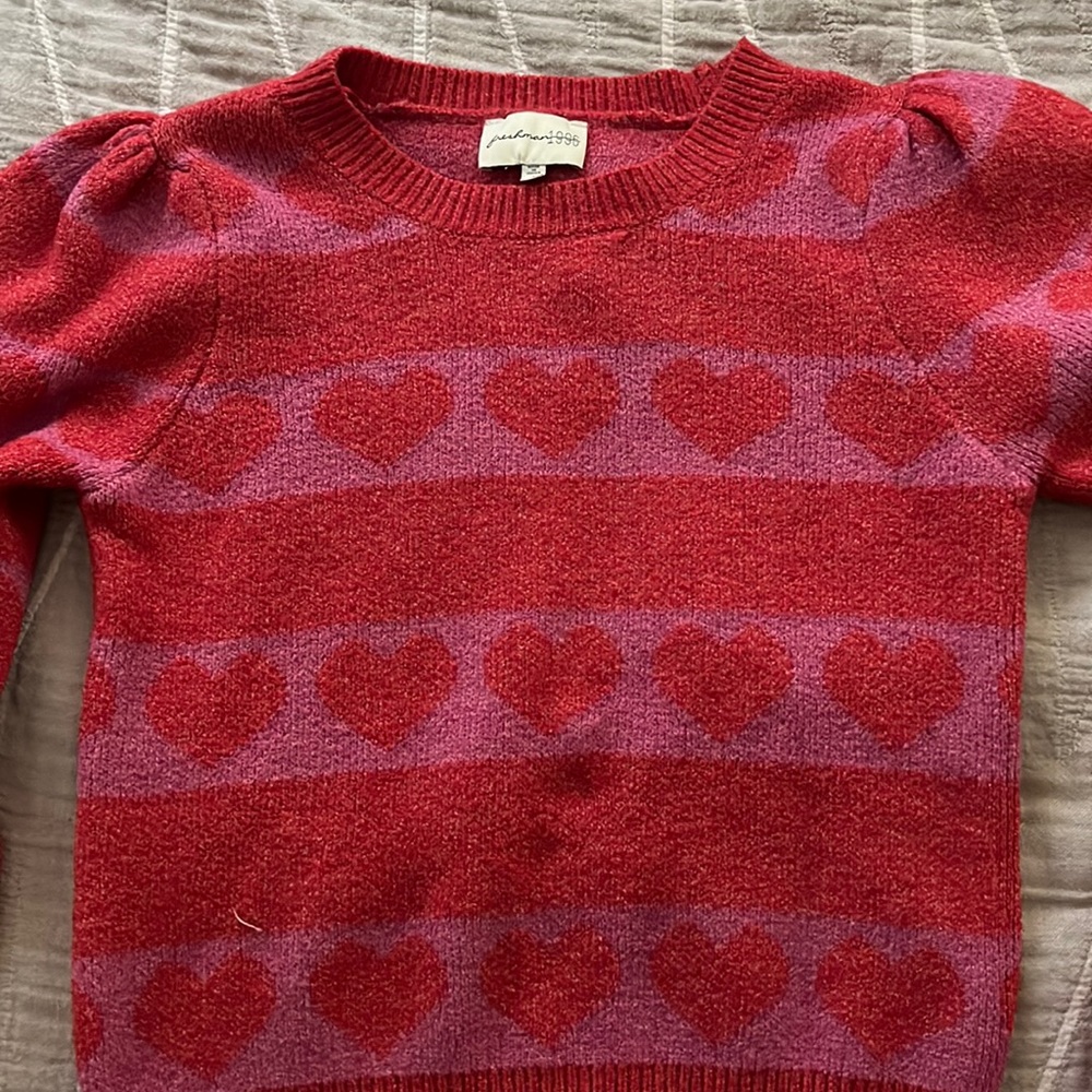 Once worn heart sweater